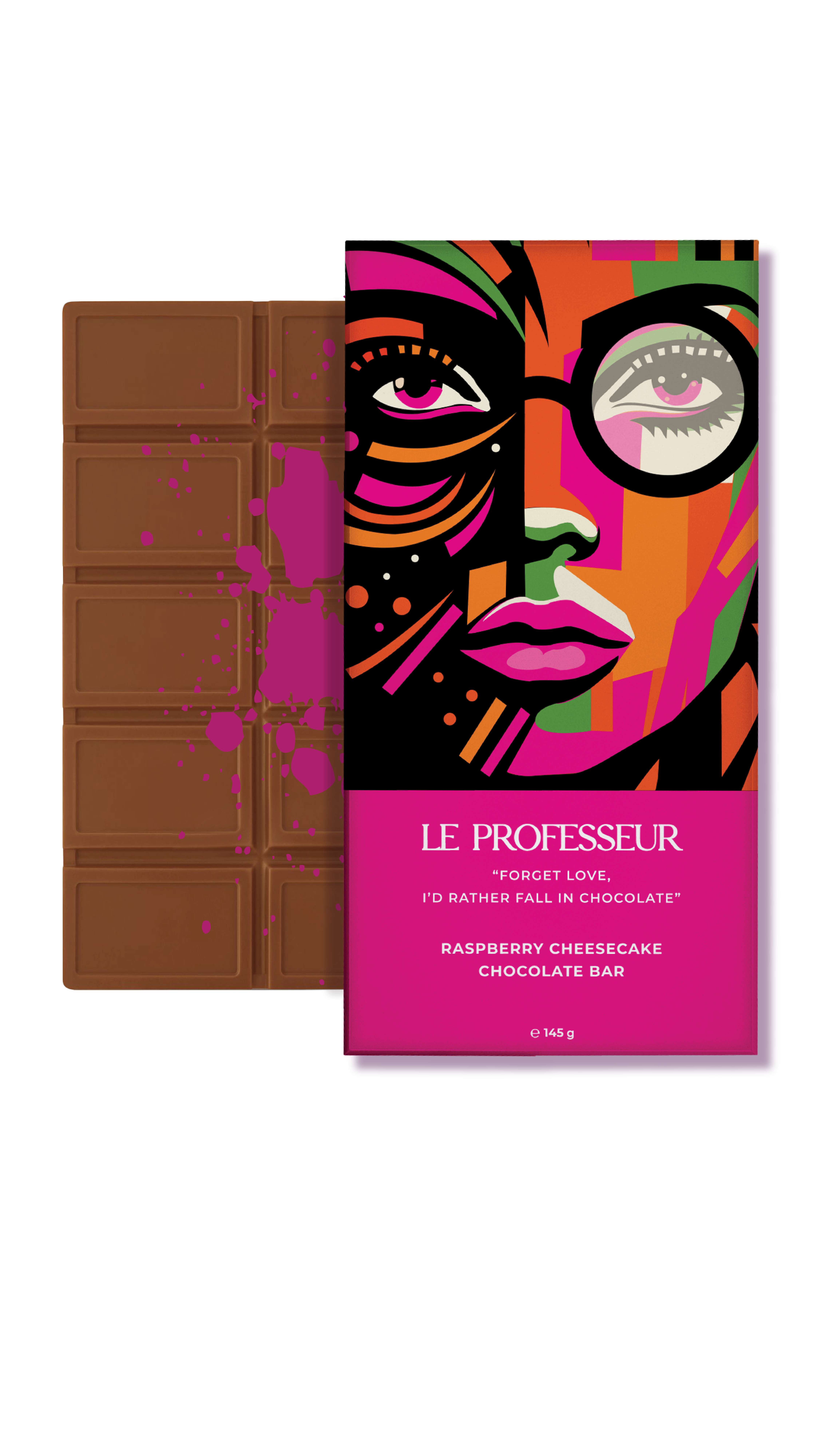 LE PROFESSEUR Strawberry Cheesecake Milk Chocolate