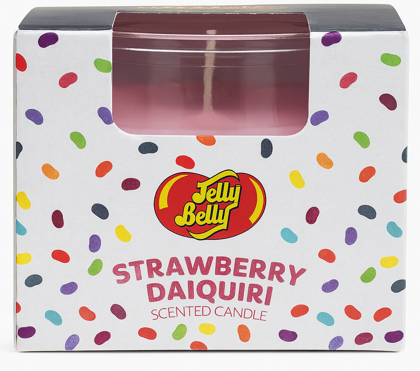 JELLY BELLY CANDLE POT Strawberry DAIQUIRI (R) 12x85gm