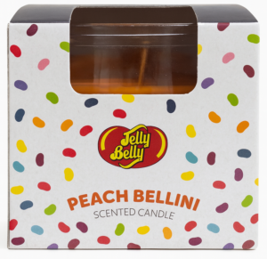 JELLY BELLY CANDLE POT PEACH BELLINI (R) 12x85gm