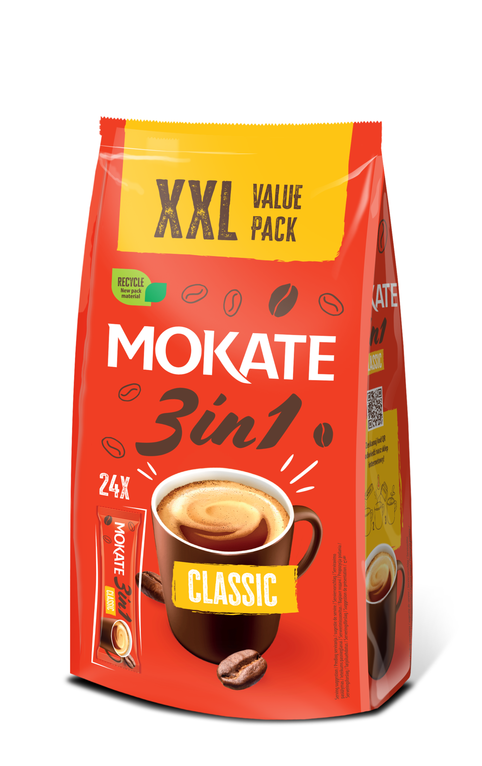 MOKATE 3in1 CLASSIC POUCH (24*17g) 408G