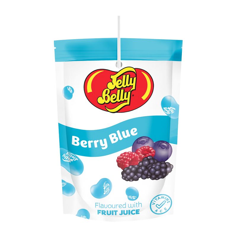 Jelly Belly Berry Blue pouch drink