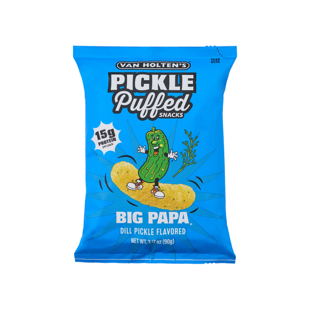 Van Holten’s Big Papa – Pickle & Dill Flavour Puffed Snacks