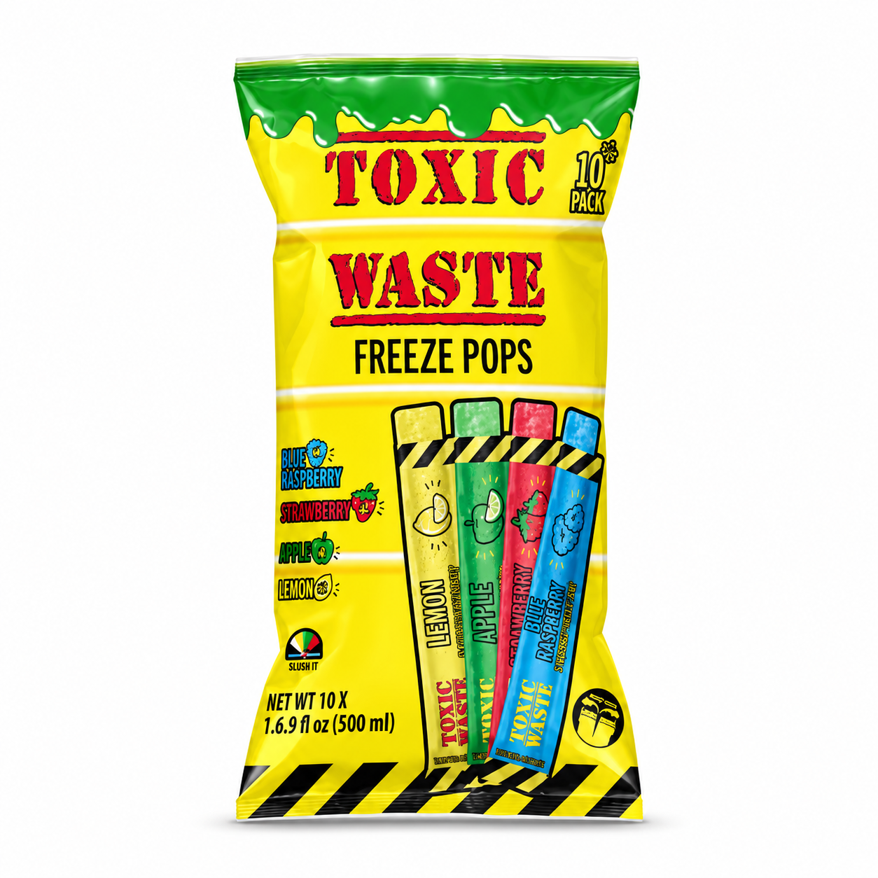 Toxic Waste Freeze Pops
